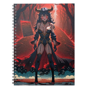 Caderno Espiral Demonessa com Contato em Encruzilhada, Anime Demôn