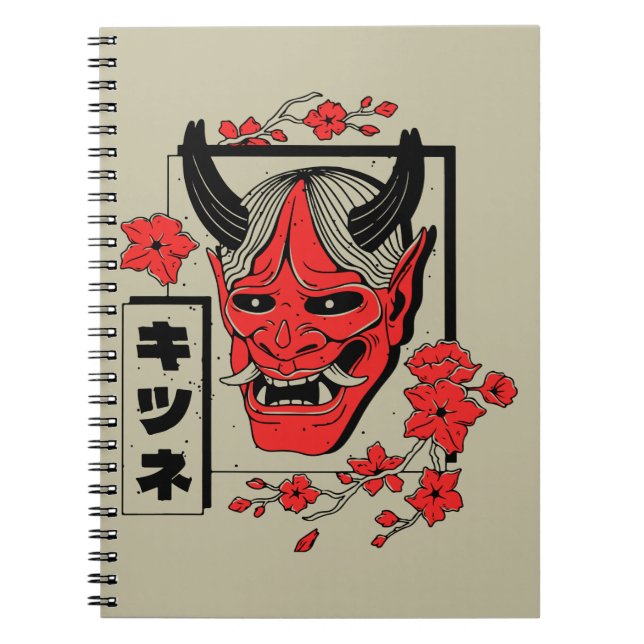 Caderno Espiral demônio japonês (Frente)