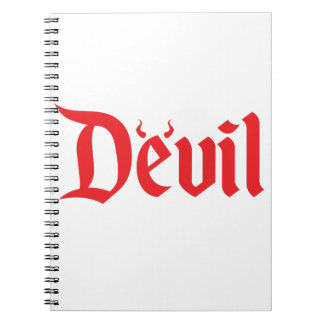 Caderno Espiral Demônio vermelho