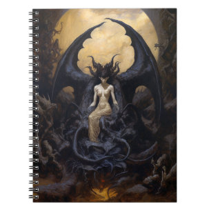 Caderno Espiral Demonstra Fantasia Gótico Arte Gótica