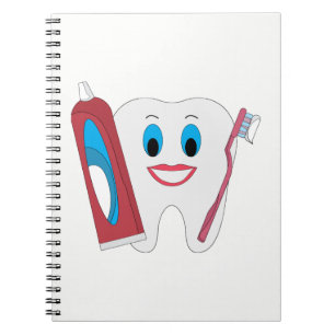 Caderno Espiral Dente Feliz