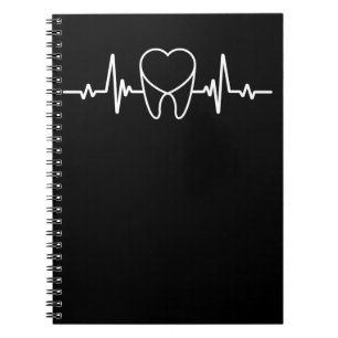 Caderno Espiral Dentista Dental Assistant de pulsação do batimento