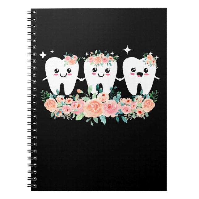 Caderno Espiral Dentista Dental Assistant Dente Dente Higienista O (Frente)