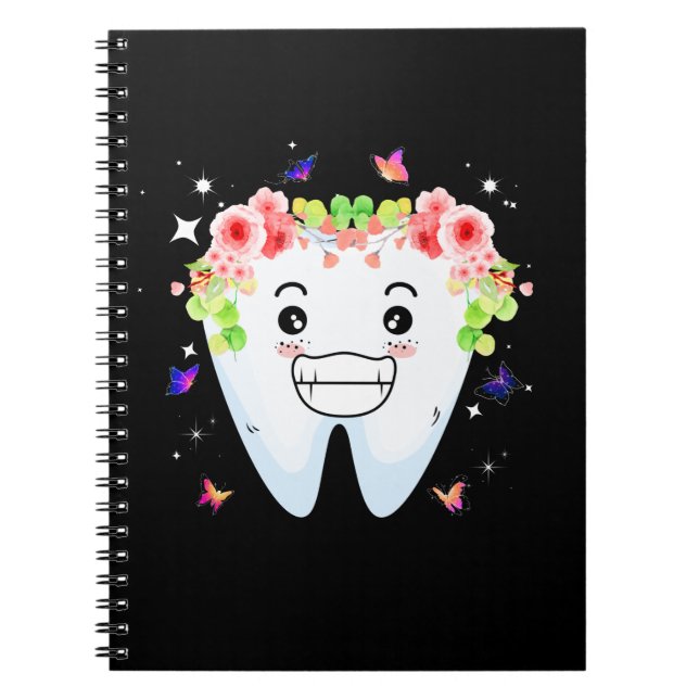 Caderno Espiral Dentista Dental Assistant Dente Dente Higienista O (Frente)
