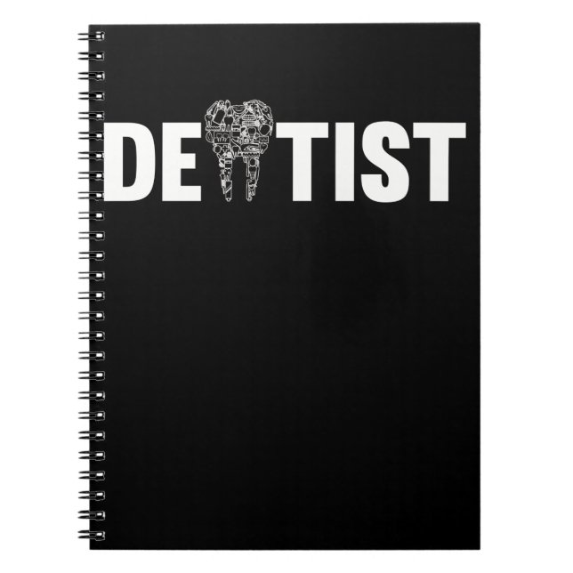 Caderno Espiral Dentista Dental Assistant Dentista (Frente)