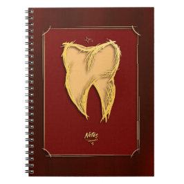 Caderno Espiral Dentista dentário do ouro Dentista Dental Assistan