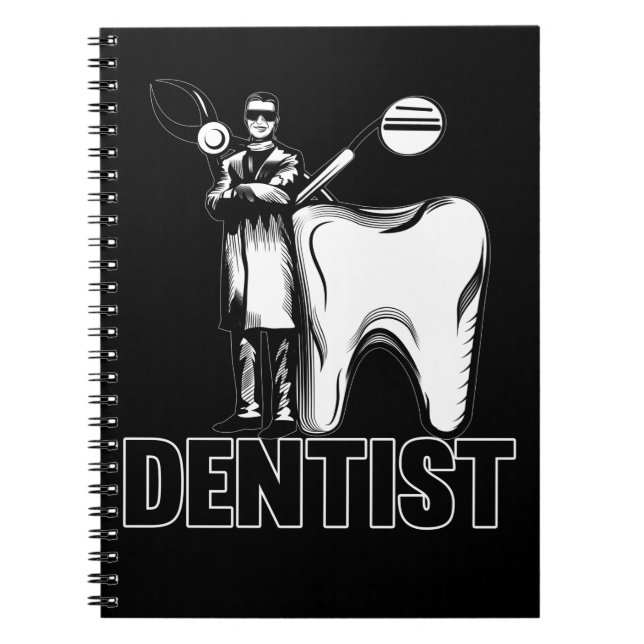 Caderno Espiral Dentista Pai dentária Odontologia (Frente)