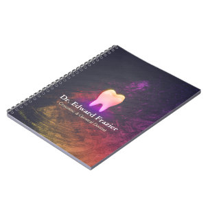 Caderno Espiral Dentista profissional Dentista Dentista Dente Rosa