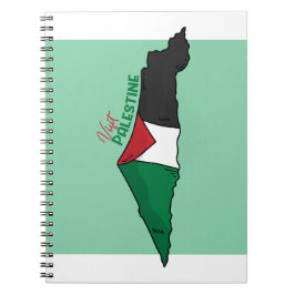 Caderno Espiral Dentro da Palestina no mapa, Visite a Palestina