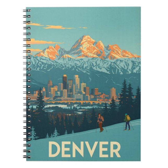 Caderno Espiral Denver Mountain Viagem (Frente)