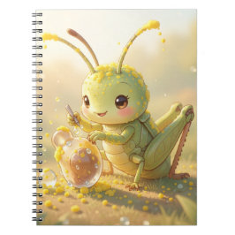 Caderno Espiral Der Grashüpfer und das Nektarkunstwerk