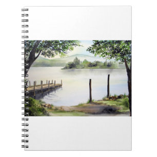Caderno Espiral Dergo Water Keswick England Watercolor Painting
