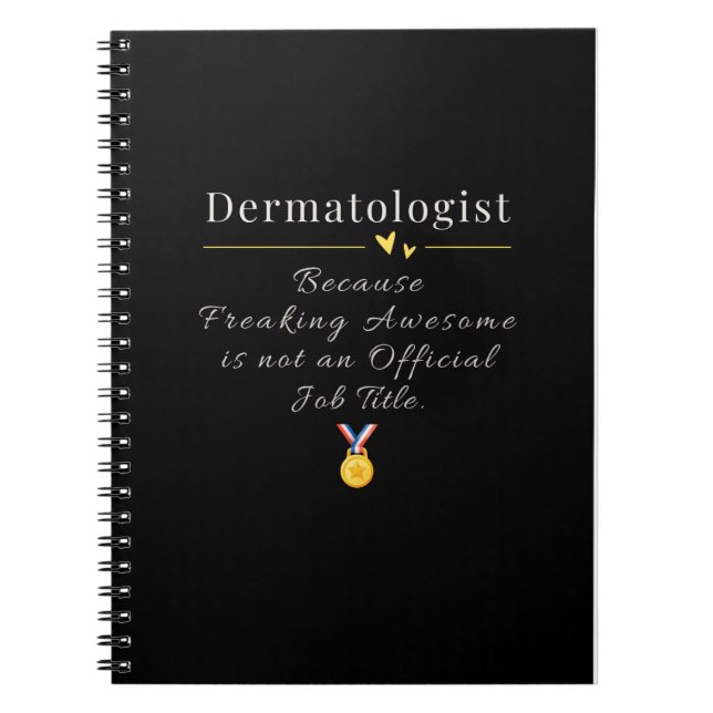 Caderno Espiral Dermatologista Funny Cargo (Frente)
