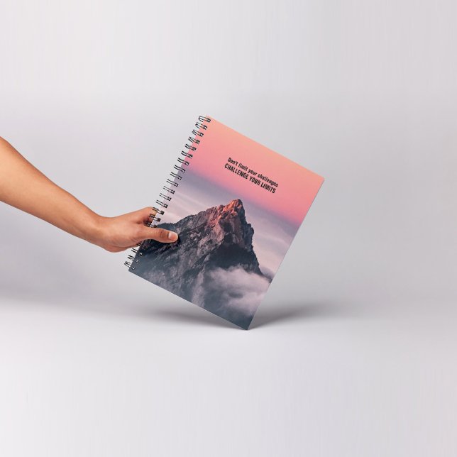 Caderno Espiral Desafie seus limites - Notebook motivacional (Criador carregado)