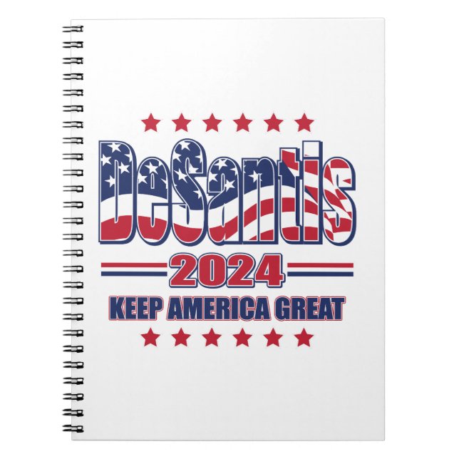 Caderno Espiral DeSantis-2024-Keep-America-Excelente (Frente)