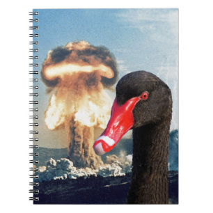 Caderno Espiral Desastre do Swan Negro