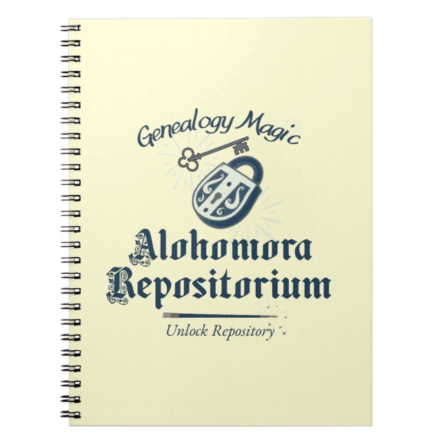 Caderno Espiral Desbloquear Magia do Repositório (Frente)
