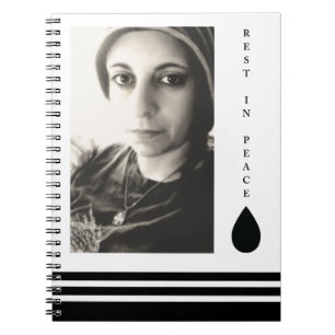 Caderno Espiral descansar em paz lágrima