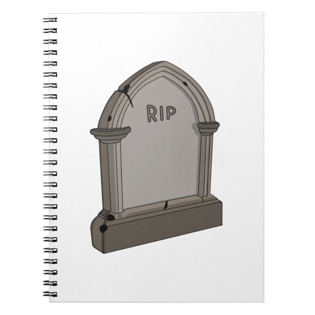 Caderno Espiral Descanse Em Paz No RIP (Frente)