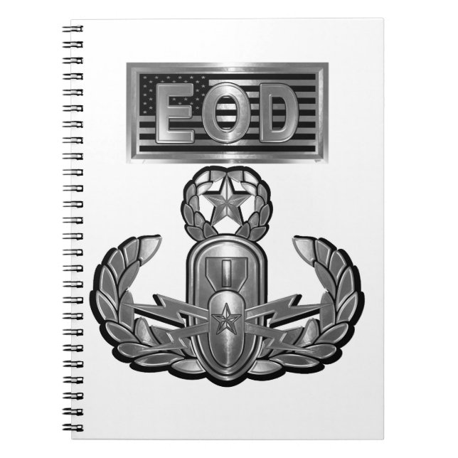 Caderno Espiral Descarte de Munições Explosivas EOD (Frente)