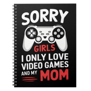 Caderno Espiral Desculpem as Garotas Eu Só Amo Jogos de Vídeo E Mi