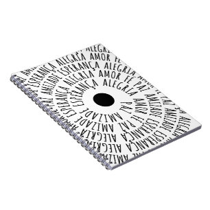 Caderno Espiral Desejos de Natal - Amor Fé Esperança