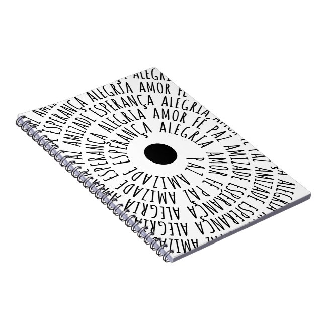 Caderno Espiral Desejos de Natal - Amor Fé Esperança (Lado Direito)