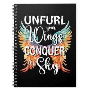 Caderno Espiral Desencha suas asas conquiste o celeiro motivaciona
