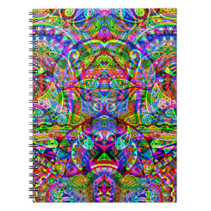 Caderno Espiral Desenhando Arte de Fantasia - Mudança Abstrata Neo