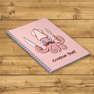 Caderno Espiral Desenho animado de chef Lula