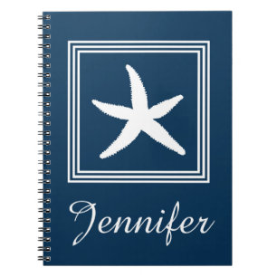 Caderno Espiral desenho aquático