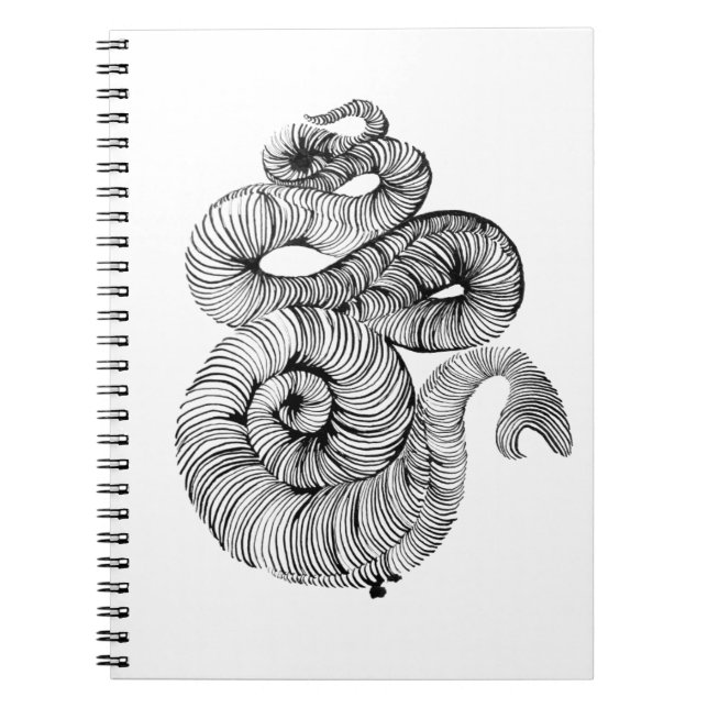 Caderno Espiral desenho cobra (Frente)