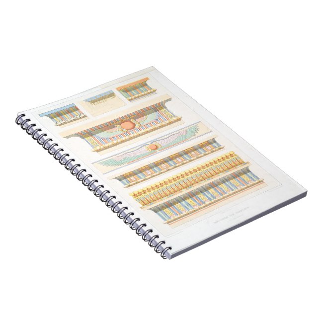 Caderno Espiral Desenho da Linha de Arte da Arquitetura Egípcia Vi (Lado Direito)