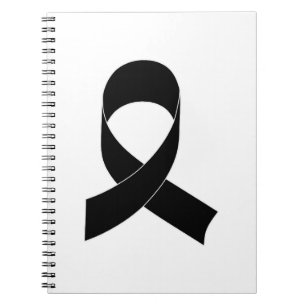 Caderno Espiral Desenho de Fita Preta