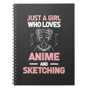 Caderno Espiral Desenho de mangá de reprodução