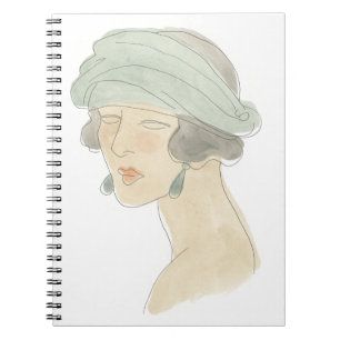 Caderno Espiral Desenho de Moda Flapper - Retrato