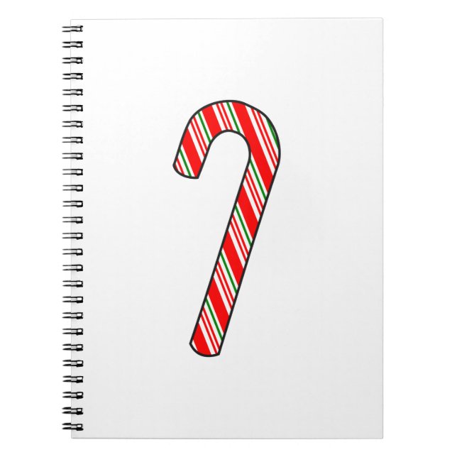 Caderno Espiral Desenho de Natal com Cana-de-Açúcar (Frente)