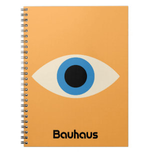 Caderno Espiral Desenho de Olho Místico Bauhaus