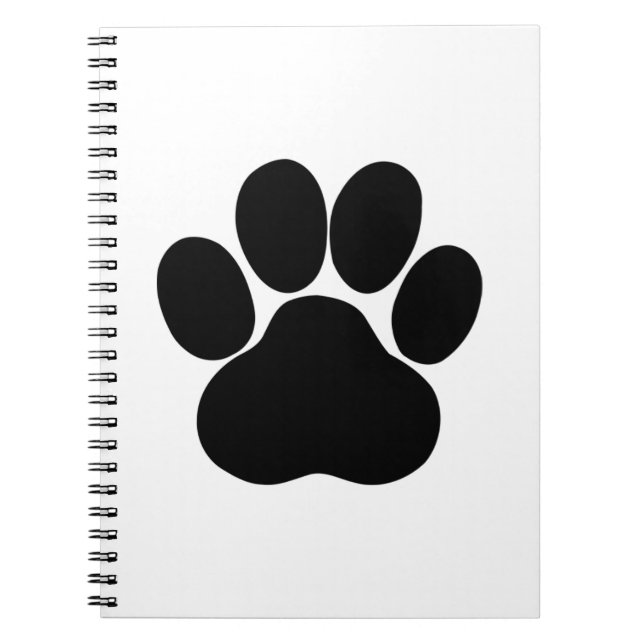Caderno Espiral desenho de pés de panda (Frente)