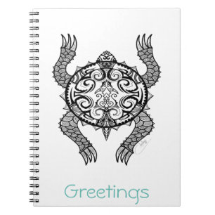 Caderno Espiral Desenho de Tartaruga