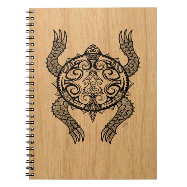 Caderno Espiral Desenho de Tartaruga (Frente)