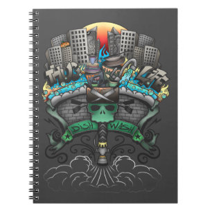 Caderno Espiral Desenho do Grafite da máquina de lavar louça