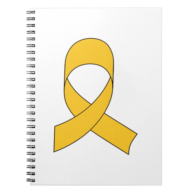 Caderno Espiral Desenho Dourado da Faixa de Opções (Frente)