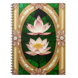 Caderno Espiral Desenho Floral Colorido