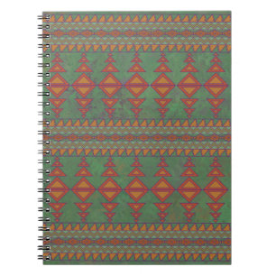 Caderno Espiral Desenho Geométrico Verde de Artemísia do Sudoeste