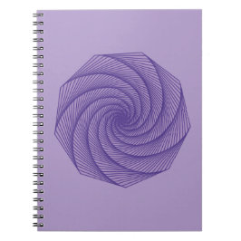 Caderno Espiral desenho geométrico Violet
