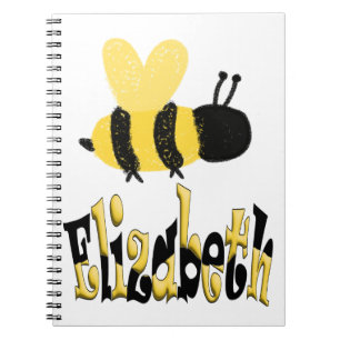 Caderno Espiral Desenho Personalizado de Abelha Única