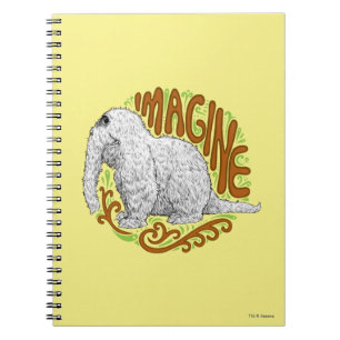 Caderno Espiral Desenho Snuffleupagus B&W