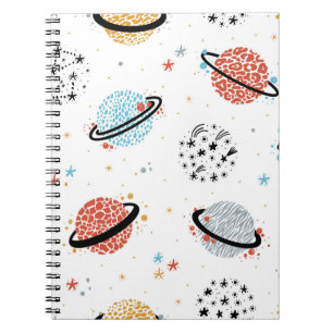 Caderno Espiral Desenhos Animados Cósmicos: Velhas Maravilhas Espa