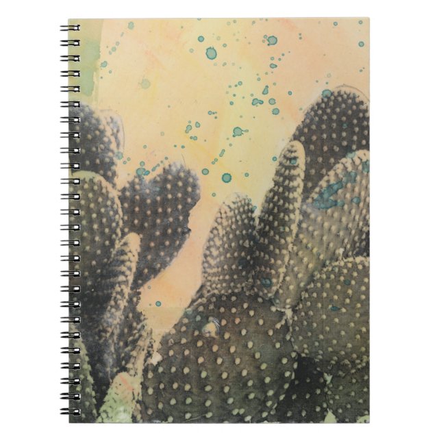 Caderno Espiral Desert Cactus | Frente Verde (Frente)